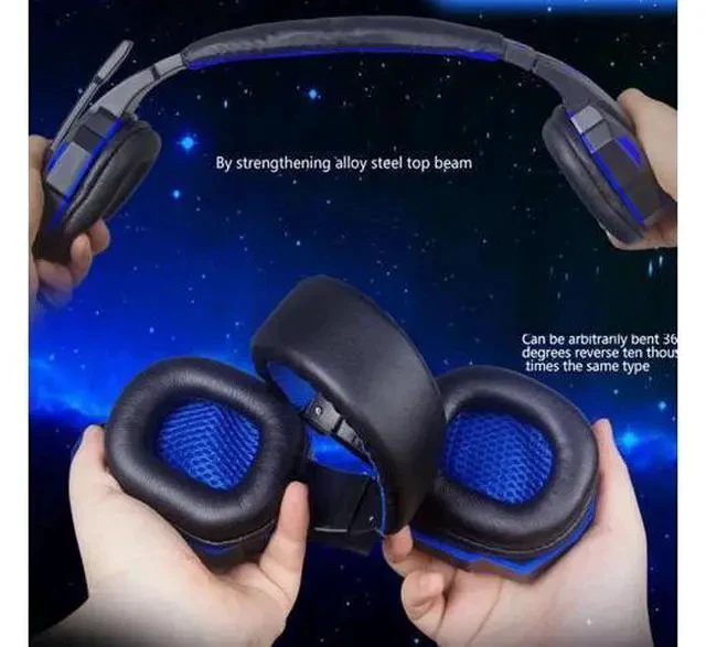 Alt view image 3 of 5 - Wired Headset Professional Led Light for Computer PS4 Adjustable Bass Stereo PC Gamer Over Ear With Mic Gifts