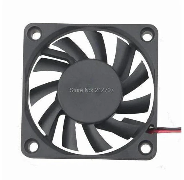 Alt view image 5 of 5 - 10PCS DC 12V 2Pin 60mm 60x60x10mm Mini CPU Cooling Computer PC Case Cooler Fan