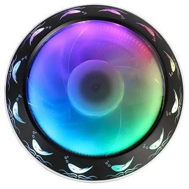 Alt view image 3 of 7 - Cooler Radiator 120mm PWM 12V SYNC RGB LED Fan Air Cooling Computer Cooler LGA/1151/1155/AM3/AM4 3Pin Cooler