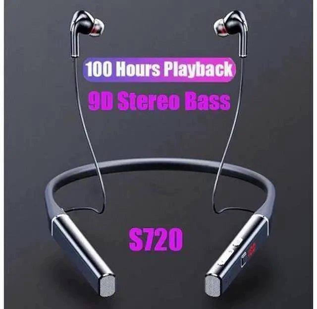 Main image of 100 hours Wireless Earphone Bluetooth Magnetic Neckband Headphone IPX5 Waterproof Sport Headset Noise Cancelling Micophone
