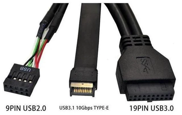 Alt view image 7 of 7 - 5.25 Inch USB 3.1 GEN2 Front Panel USB Hub 2 Ports USB 3.0 + 2 Ports USB2.0 + 1 Port TYPE-C with TYPE-E Connector for Desktop PC