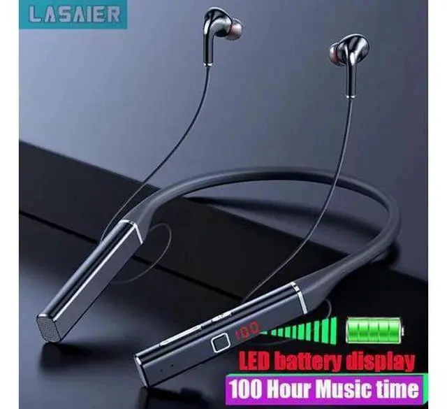 Alt view image 5 of 7 - 100 hours Wireless Earphone Bluetooth Magnetic Neckband Headphone IPX5 Waterproof Sport Headset Noise Cancelling Micophone