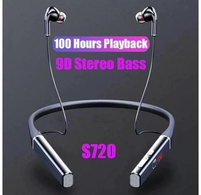 Alt view image 6 of 7 - 100 hours Wireless Earphone Bluetooth Magnetic Neckband Headphone IPX5 Waterproof Sport Headset Noise Cancelling Micophone