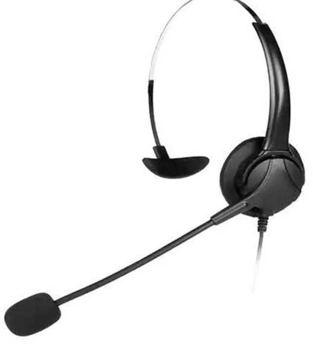 Alt view image 3 of 7 - Center Headset with Microphone 3.5MM Plug Telephone Voice Interphone Headphone for Computer PC Game Volume Control