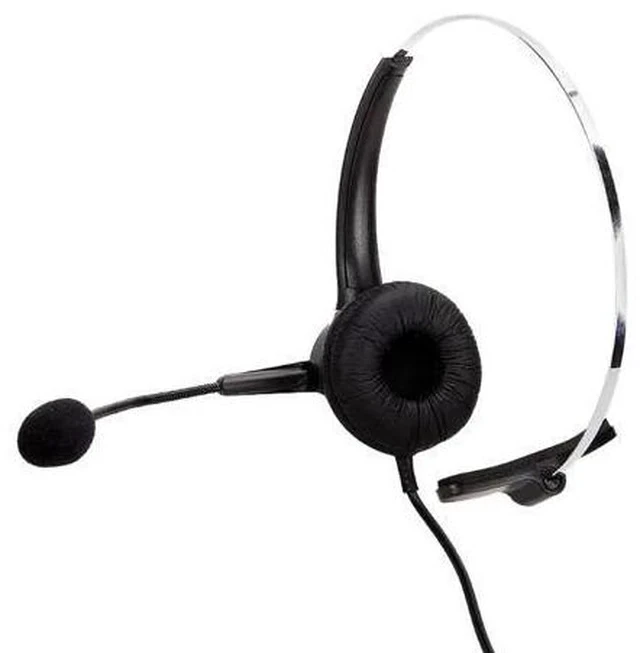 Alt view image 4 of 7 - Center Headset with Microphone 3.5MM Plug Telephone Voice Interphone Headphone for Computer PC Game Volume Control