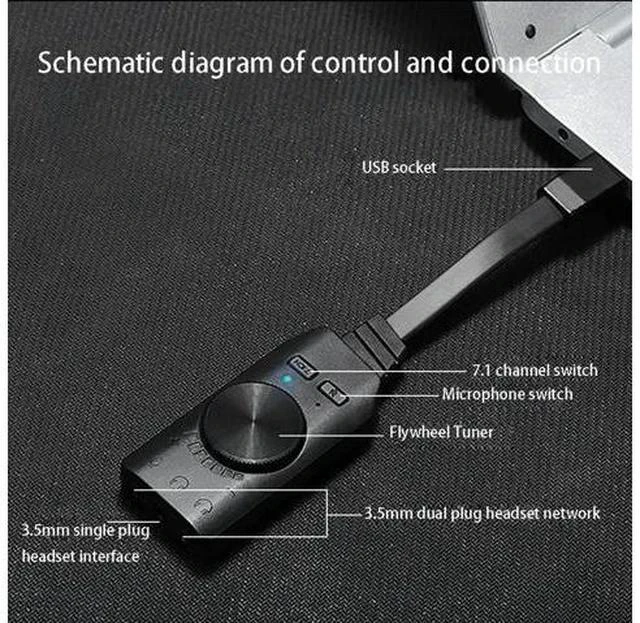 Alt view image 3 of 7 - 5.1CH Stereo Surround Sound Card PCIe Built-in 5.1 Channel 3D Sound Effect Sound Card for PC