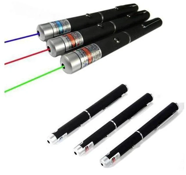Alt view image 2 of 4 - Green Blue Purple Laser Pointer 1mw 5mw High Power LED Torch Light Powerful Pen Flashlight Lazer Point for Teaching Playing