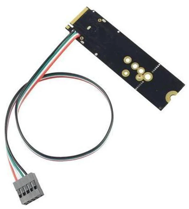 Alt view image 3 of 7 - 6+12 Pin Bluetooth Wifi Wireless Card Module to M.2 Key M PCIe X4 Adapter Card for NGFF M.2 Converter Card