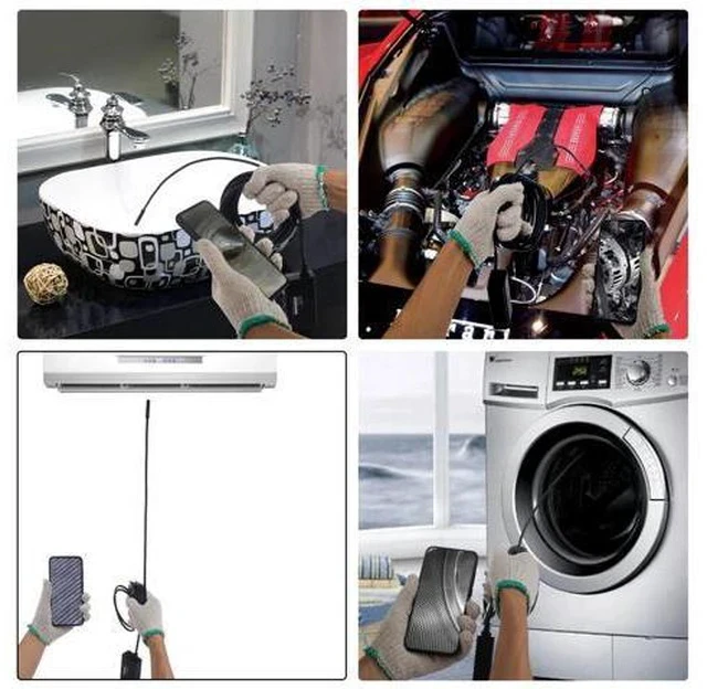 Alt view image 2 of 7 - Endoscope camera Android 5.5MM Micro USB Type-c USB 3-in-1 Computer Borescope Tube Waterproof USB Inspection Video Camera
