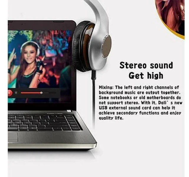 Alt view image 5 of 7 - 5.1 Sound Card Usb 2.0 Sound Card Cmi6206 Chipset Usb Usb Audio Device Class And Usb Hid Class Spec 6 Channel Output
