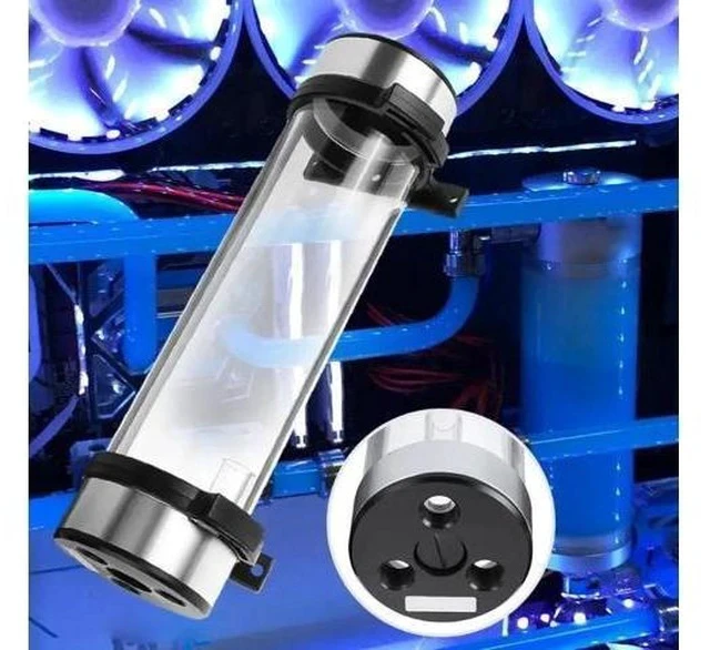 Alt view image 7 of 7 - 234mm Cylinder Water Reservoir Tank G1/4 Thread Liquid Water Cooling Kit Radiator For PC Computer Component Water Cooling System