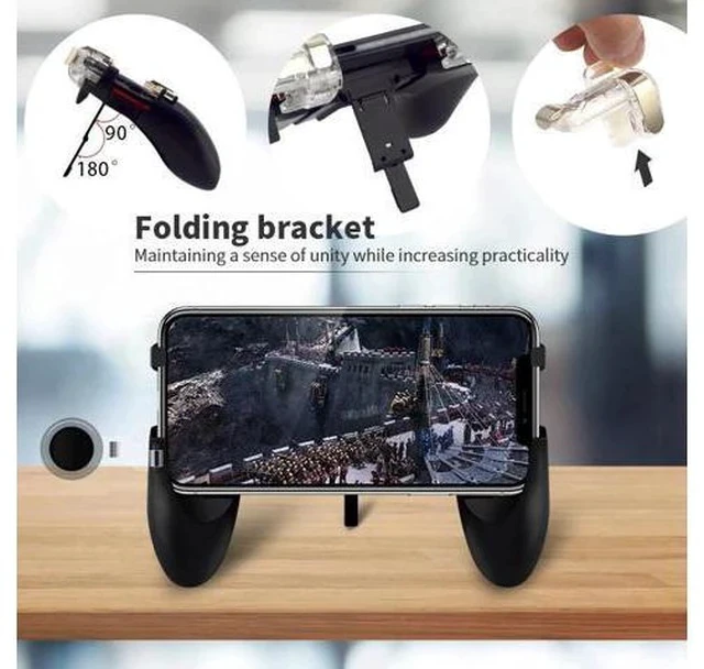 Alt view image 2 of 5 - Game Controller for Pubg Mobile Controller Trigger Shooting Fire Button Phone Joystick For iPhone Android Mobile Phone