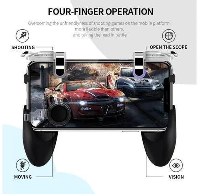 Alt view image 3 of 5 - Game Controller for Pubg Mobile Controller Trigger Shooting Fire Button Phone Joystick For iPhone Android Mobile Phone