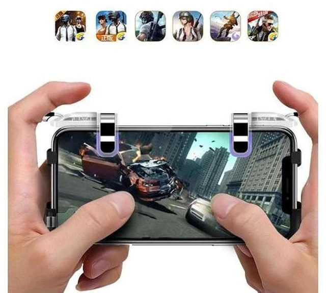 Alt view image 4 of 5 - Game Controller for Pubg Mobile Controller Trigger Shooting Fire Button Phone Joystick For iPhone Android Mobile Phone