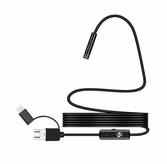 Alt view image 2 of 7 - Endoscope Camera 1200P Sewer Drain Snake Security Usb Camera HD Endoscopic Pipe Locator Usb Borescope Mini Camera
