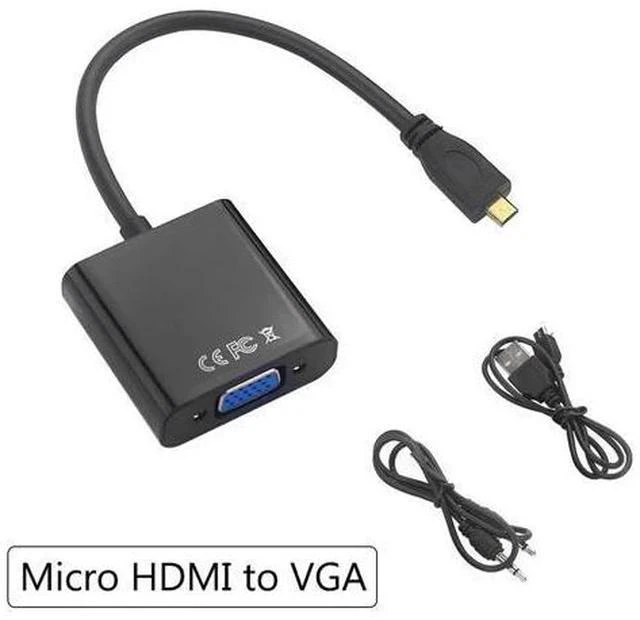 Main image of to VGA Adapter Cable Male to Female + Audio Jack + USB Power Cable for Xbox|PS4/3 Camera|Cellphone|Raspberry Pi 4