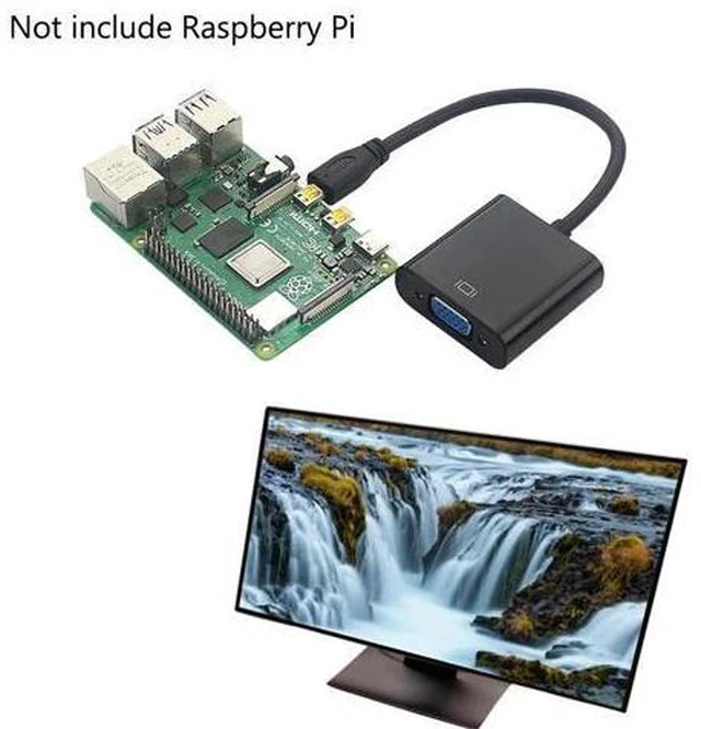 Alt view image 4 of 7 - to VGA Adapter Cable Male to Female + Audio Jack + USB Power Cable for Xbox|PS4/3 Camera|Cellphone|Raspberry Pi 4