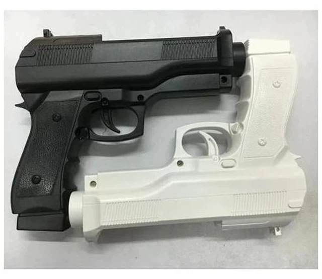 Alt view image 2 of 5 - 2020 2 x Light Gun Pistol Shooting Sport Video Game for Nintendo Wii Remote Controller