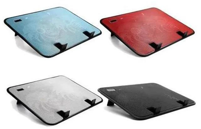 Main image of Panel Dual Fan Notebook Cooler High Speed Silent Laptop Cooling Pad Slim Stand Holder for 14 Inch PC Computer