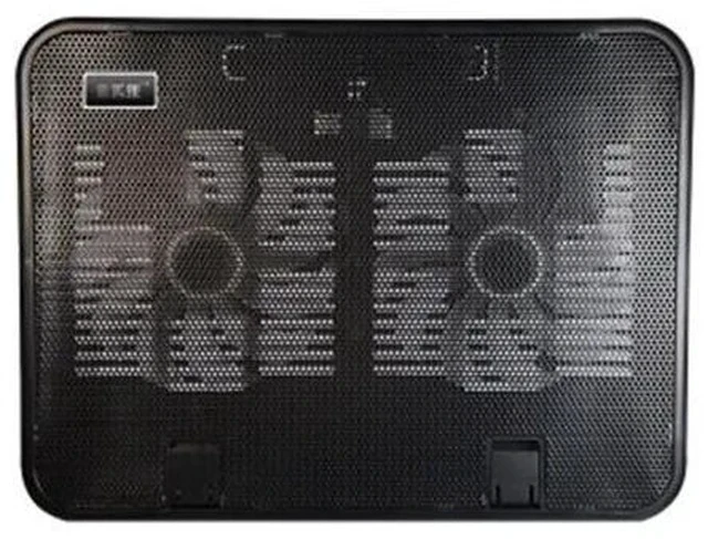 Alt view image 4 of 4 - Panel Dual Fan Notebook Cooler High Speed Silent Laptop Cooling Pad Slim Stand Holder for 14 Inch PC Computer