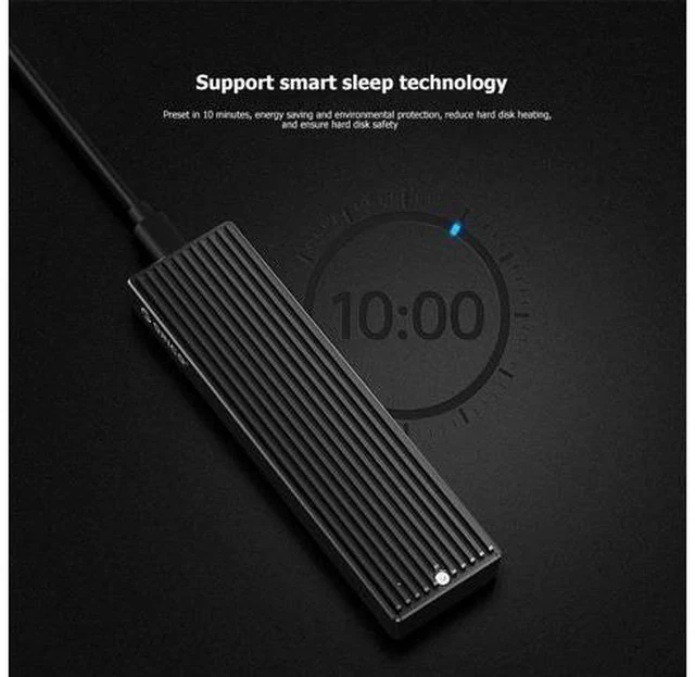 Alt view image 5 of 7 - LSDT M2 SSD Case Enclosure USB Type C Gen2 10Gbps PCIe NVME/5Gbps SATA NGFF SSD Case For 2230/2242/2260/2280 SSD Hard Disk