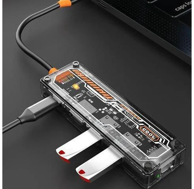 Alt view image 5 of 7 - Hub Docking Station, Type-C HD Docking Station, Laptop Docking Station Dual Monitor, Docking Station, Computer Networking Hubs for Computer, Lennovo, Yoga, Keyboard, Mouse, Hard Disk, Camera