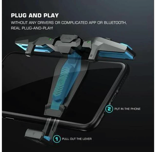 Alt view image 2 of 5 - F4 Falcon PUBG Mobile Controller Gamepad for iOS / Android Joystick Trigger Zero Latency for Call of Duty