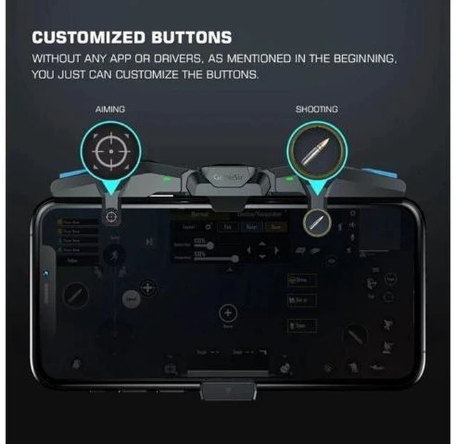 Alt view image 3 of 5 - F4 Falcon PUBG Mobile Controller Gamepad for iOS / Android Joystick Trigger Zero Latency for Call of Duty