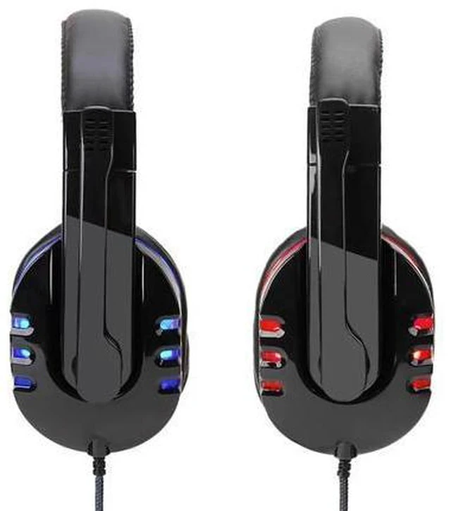 Alt view image 5 of 7 - Wired Computer Gaming Headphones Earphone Over-ear Game Headset With Microphone AUX+USB Port Volume Control for PC