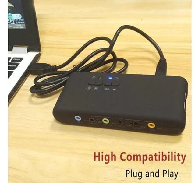 Alt view image 5 of 7 - 5.1 Accessories 4 Channel Midi Components 3D Surround External Sound Card Audio Computer PCI Remix For Windows XP7 32bit