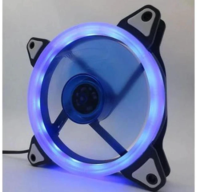 Alt view image 5 of 5 - 120mm fan Computer LED Fan Water Cooler Cooler Fan Case Glare Red Blue Green White Cooler Fans Cooling RGB Case Fan CPU