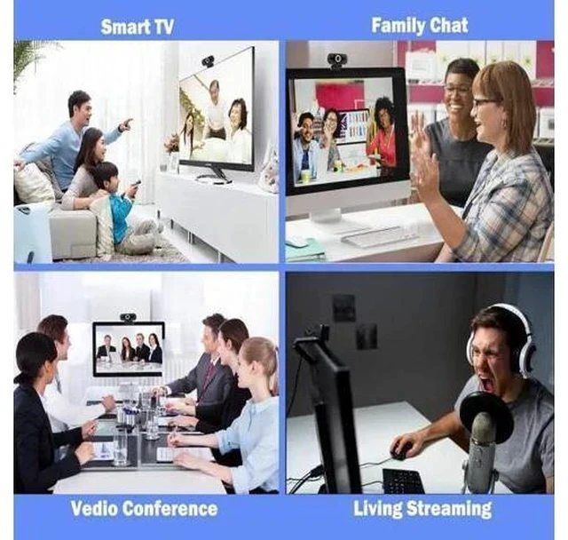 Alt view image 5 of 7 - HD Webcam Web Camera 1080P Webcam Camera With Microphone, For PC Laptop Desktop USB Webcams, Computer Camera Net Lesson Equip