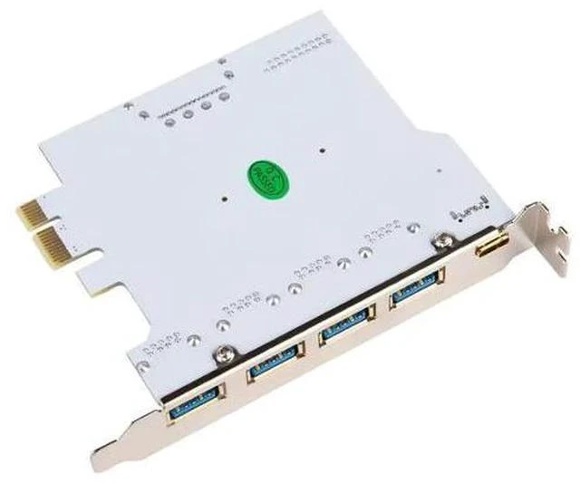Alt view image 3 of 7 - On Card USB 3.0 PCI-E Type C Expansion Card PCI Express PCI-E to USB 3.0 Controller 5Port + 1Port USB 3.1 PCI-E Card Adapter