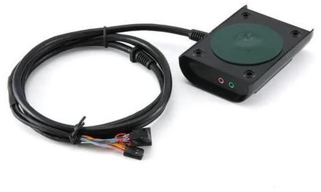 Alt view image 3 of 6 - Desktop PC Power Switch Supply on / off Reset Button Dual Switch with USB Ports and Audio to Office Internet Cafes
