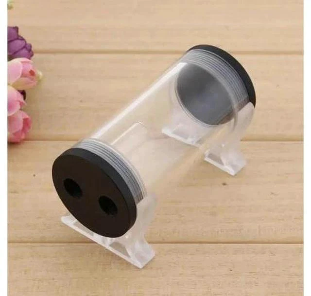 Alt view image 3 of 7 - 50mm Diameter Water Cooling Tank G1/4 Thread Cylinder Reservoir Computer Cooling System Water Tank for PC Cooling System L Shape