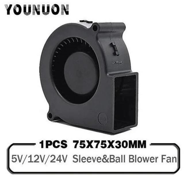 Main image of 1PCS 7530 DC 5V 12V 24V Projector Blower Centrifugal Fan Cooling Fan 7CM Fan 75x75x30mm Blower Cooler Fan 5V USB Blower Fan