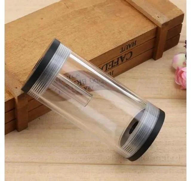 Alt view image 5 of 7 - 50mm Diameter Water Cooling Tank G1/4 Thread Cylinder Reservoir Computer Cooling System Water Tank for PC Cooling System L Shape