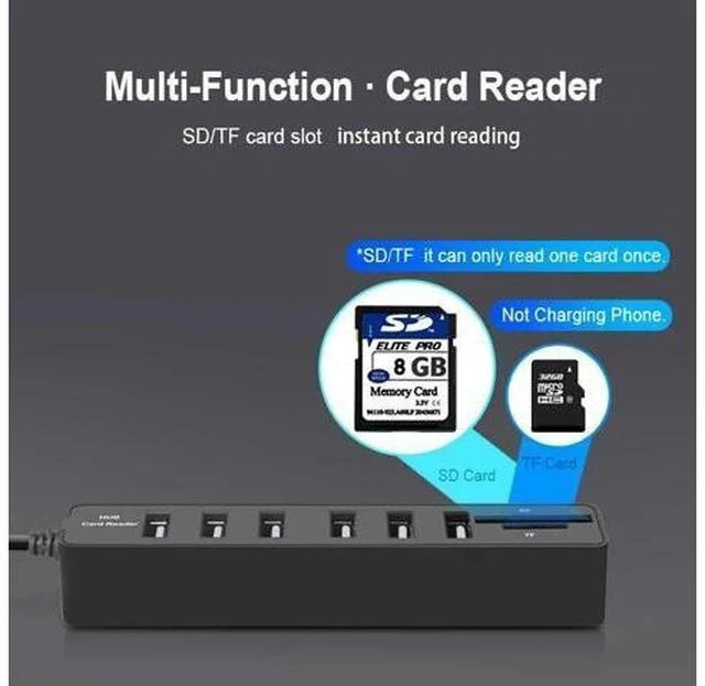Alt view image 3 of 7 - Hub 3.0 Multi C 3.0 Hub Splitter High Speed 3 / 6 Ports Hab TF SD Card Reader C HUB For PC Computer Accessories