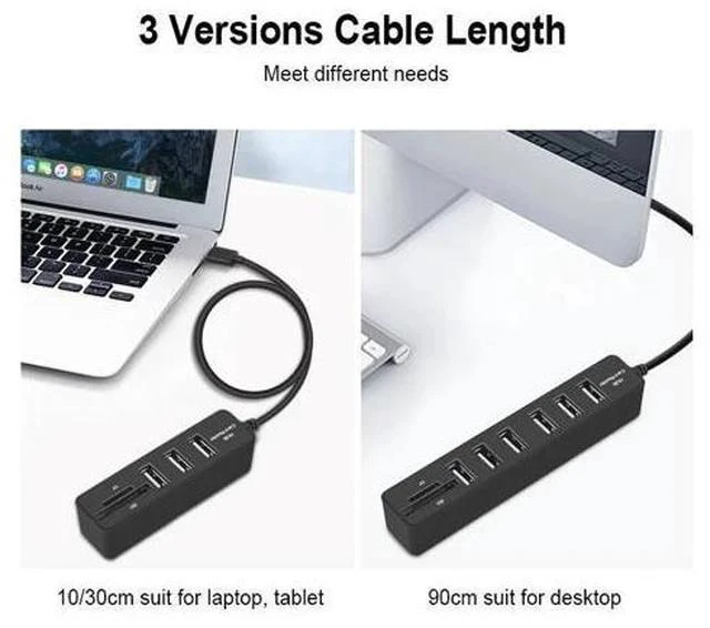 Alt view image 4 of 7 - Hub 3.0 Multi C 3.0 Hub Splitter High Speed 3 / 6 Ports Hab TF SD Card Reader C HUB For PC Computer Accessories