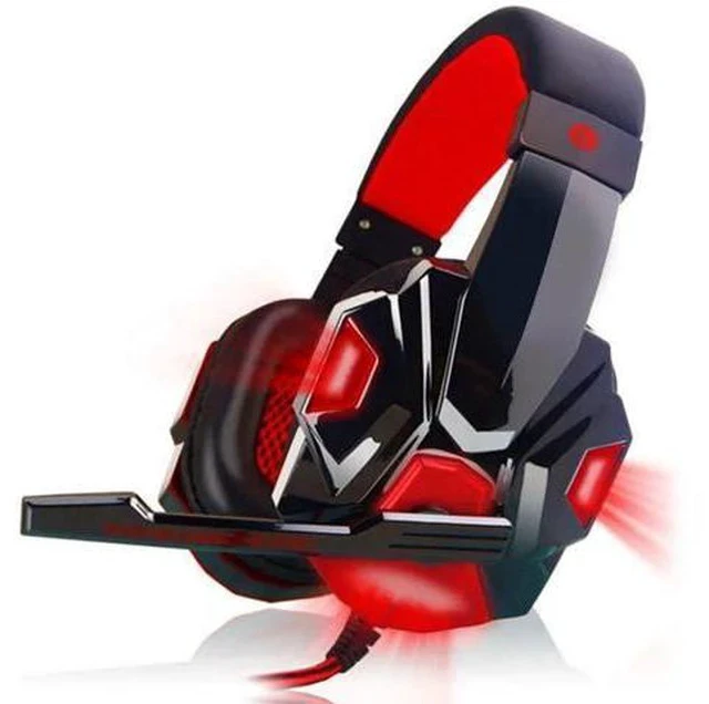 Alt view image 2 of 7 - LED Lights Gaming Headset For PC Stereo Surround Sound Noise Cancelling Wired Gamer Headphones With Mic auriculares