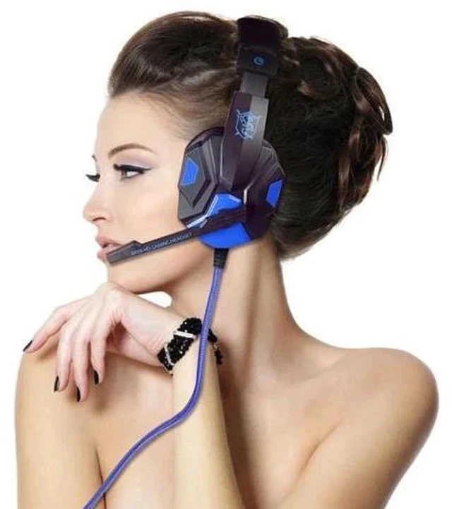 Alt view image 5 of 7 - LED Lights Gaming Headset For PC Stereo Surround Sound Noise Cancelling Wired Gamer Headphones With Mic auriculares