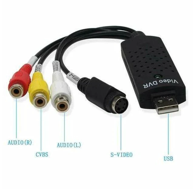 Alt view image 5 of 5 - 2.0 Audio Television Video VHS to PC DVD VCR Converter Easy Capture Card Adapter DJA99