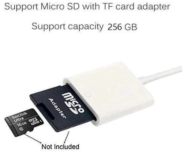 Alt view image 2 of 6 - SD Card Reader for Lightning to SD Card Camera Reader Adapter for TypeC OTG Card Reader for Macbook Mobile Phone IOS USB-C