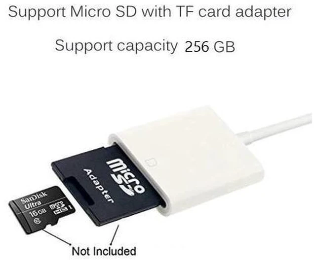 Alt view image 6 of 6 - SD Card Reader for Lightning to SD Card Camera Reader Adapter for TypeC OTG Card Reader for Macbook Mobile Phone IOS USB-C