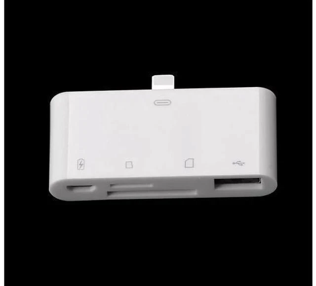 Alt view image 2 of 4 - 4in1 OTG Card Reader iOS Phone SD TF Memory Card Writer USB 2.0 Camera Connection Kit Adapter for iPhone X XS MAX XR 6 7 8 iPad