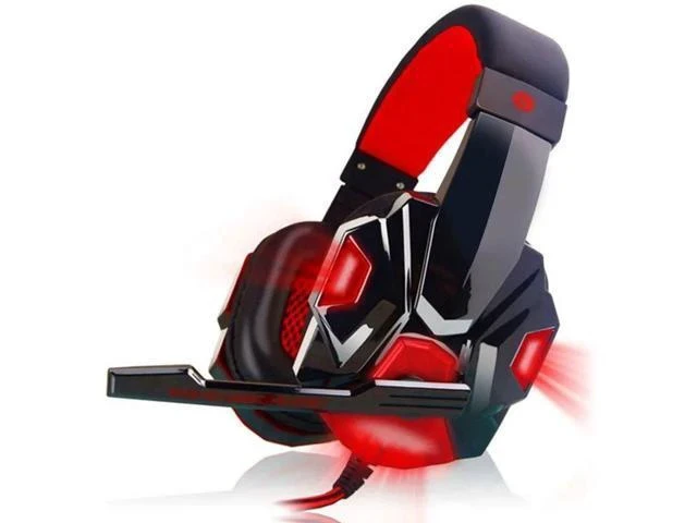Alt view image 7 of 7 - LED Lights Gaming Headset For PC Stereo Surround Sound Noise Cancelling Wired Gamer Headphones With Mic auriculares