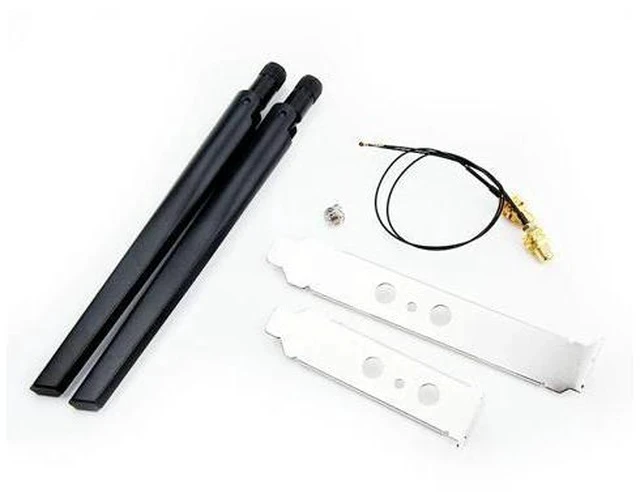 Alt view image 3 of 7 - 2.4Gbps Dual Band 802.11ax/ac Wi-Fi 6 AX201 Bluetooth 5.0 Wireless Desktop Adapter Kit NGFF CNVio2 Wifi Card AX201NGW Antenna