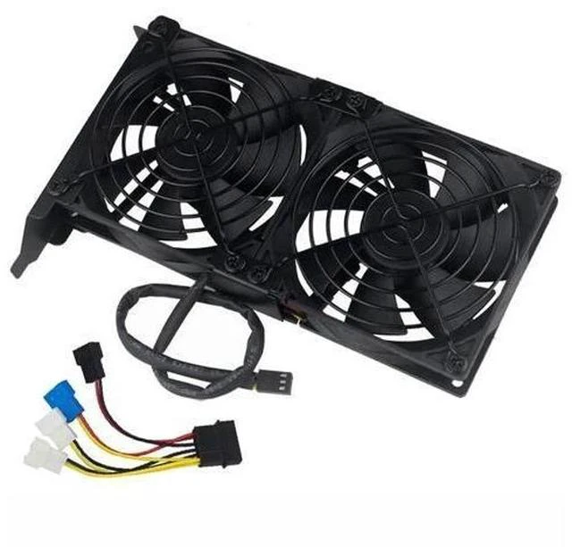 Main image of Desktop Computer VGA Cooler Dual 9CM 8CM Quiet Chassis PCI Bracket Graphics Card Cooling Triple Fan Partner 90mm 80MM