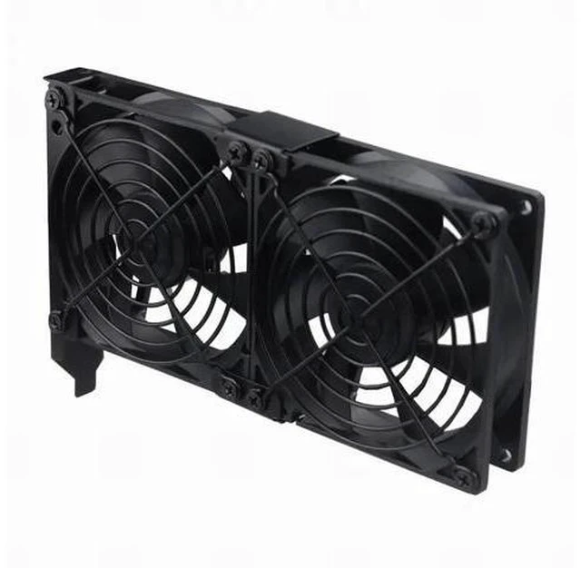 Alt view image 3 of 5 - Desktop Computer VGA Cooler Dual 9CM 8CM Quiet Chassis PCI Bracket Graphics Card Cooling Triple Fan Partner 90mm 80MM
