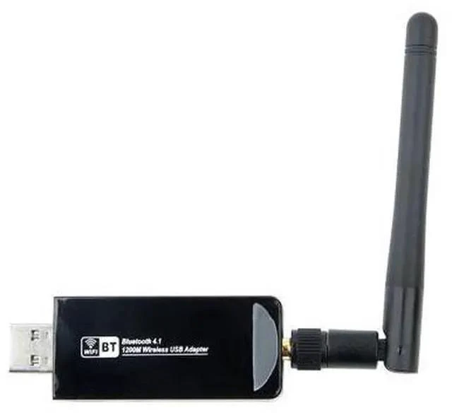 Alt view image 3 of 5 - 2IN1 Dual Band 1200Mbps Bluetooth 4.1 Wireless USB 3.0 Wifi Adapter 2.4G/5Ghz Realtek RTL8822BU Network Card Dongle w/Antenna